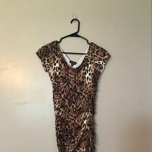 Bebe Leopard Print Dress